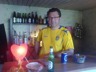 Barmstaren sjlv laddad infr matchen.