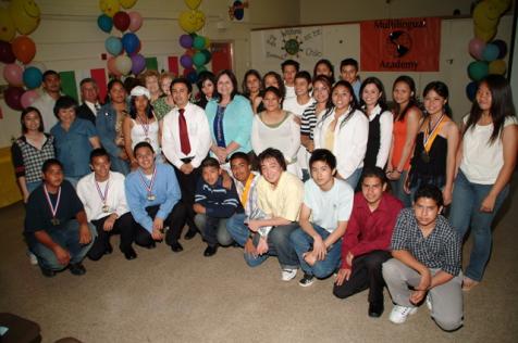The students in La Puente High School