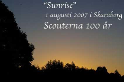 S hr sg det ut i Vring den 1 augusti 2007, d Scouterna ver hela jorden firade 100 r.