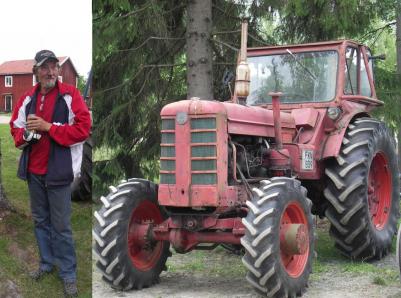 Per-Olov Ullsten med sin traktor.