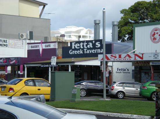 Här åt vi jätte god grekisk mat.