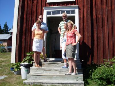 Frn faster Veras familj kom Torgny o Rigmor Svensson och Annika Sundbom med familj.