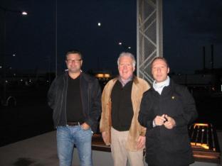 De tre födelsedagsbarnen Tomas Eriksson Tommy Björkman och Wolfgang Friedh