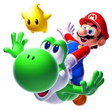 Mario,Yoshi och Luma