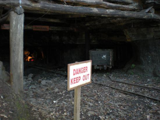 Vi var och tittade på en gammal kolgruva
