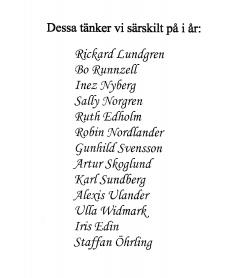 det  första namnet var Rikard Lundgren<br />Henry Näsholm bör också vara på listan