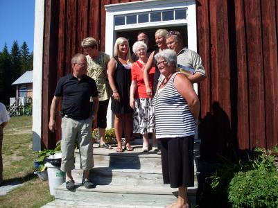 Farbror Rudolfs familj med mamma Birgit, Mats o Lena Fahln,Gunnar o Karin Fahln med dttrarna Lisa o Maja samt mgen Anders.