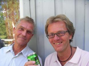 t.v Ulf Stenberg som spelade för oss på 80-talet och t.h Anders Henriksson som spelade fram till början av 90-talet.