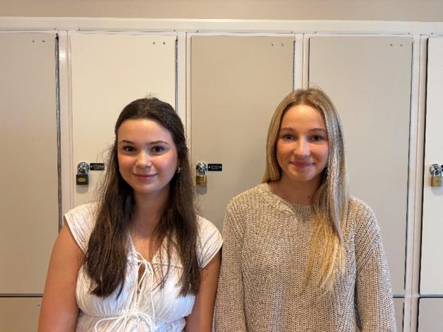 Wilda Hägg och Elin Friberg tycker att det kan kännas obehagligt att gå ute om nätterna ibland.