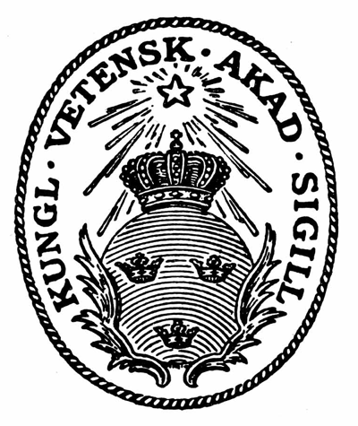 Sigill och logotyp för KVA - Kungliga vetenskapsakademien