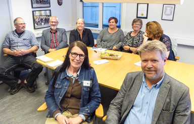 Annika Andersson och Roland Karlsson från Leader Sjuhärad informerade intresserade Bollebydgsbor.