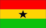 Ghanas flagga.
