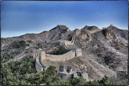 Kinesiska muren som är ett självklart besöksmål