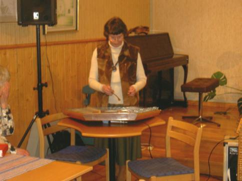 Karin Wiberg spelade p ett sterikiskt strnginstrument men ocks fiol och elbas