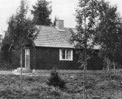 1954 var granen inte lika pampig. D invigdes den nybyggda scoutstugan i Vring.