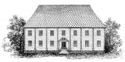 Skolbyggnaden då den användes av Vasaskolan