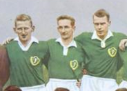 I mitten ser ni Einar från Södras lag 1961. Han flankeras av från vänster Bernt ”Bogla” Hansson och till höger Kennet Lund.