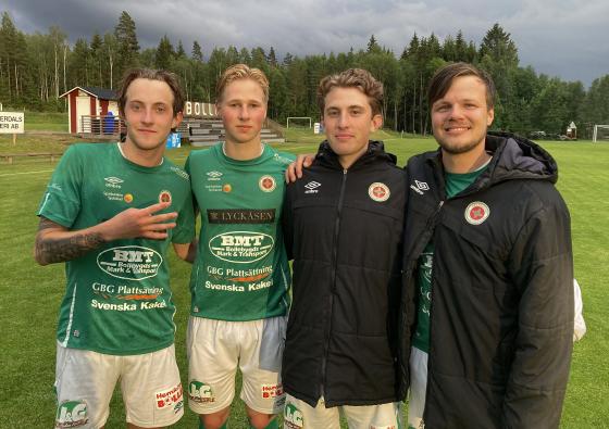 Kvartetten målgörare. Isak Tellander fyra mål, Philip Nicoletti, Isaac Antonsson och Felix Pedersén gjorde ett mål var.