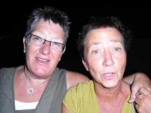 Två gamla kompisar Annika Bergenfeldt och Ing-Marie Stenberg