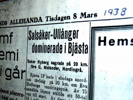 P fyrtiotalet fanns det mnga starka skidkare i Ullnger