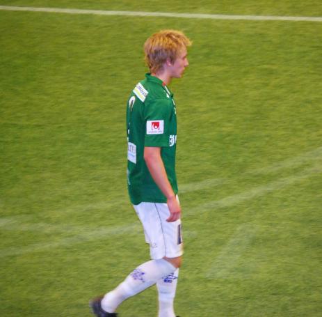 Jesper Svensson spelade hela matchen i sin a-lagsdebut och gjorde det bra.