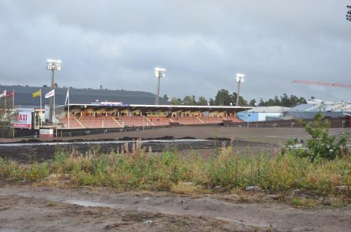 Vy över arenan,