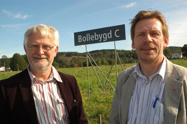 Kommunalrden Christer Johansson och Peter Rosholm har nu dragit igng planeringsarbetet kring Gtalandsbanans nrvaro i Bollebygd.