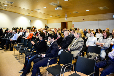 Runt 80 representanter från olika företag från de två kommunerna Bollebygd och Härryda deltog i det uppskattade frukostmötet.