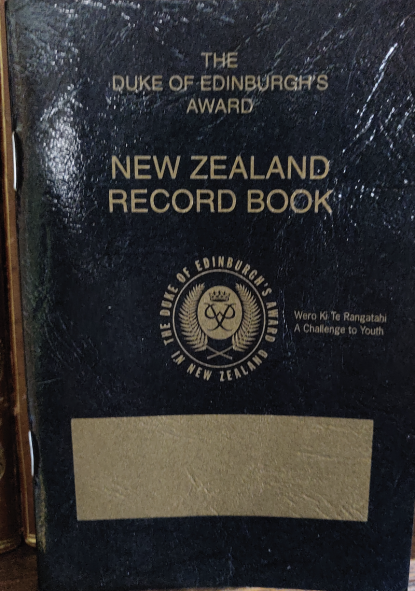 The Duke of Edinburgh´s award record book