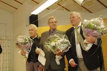 Kurt Olausson, Erling Andersson och Lennart Skatt. P bilden fattas Leif Thorell.