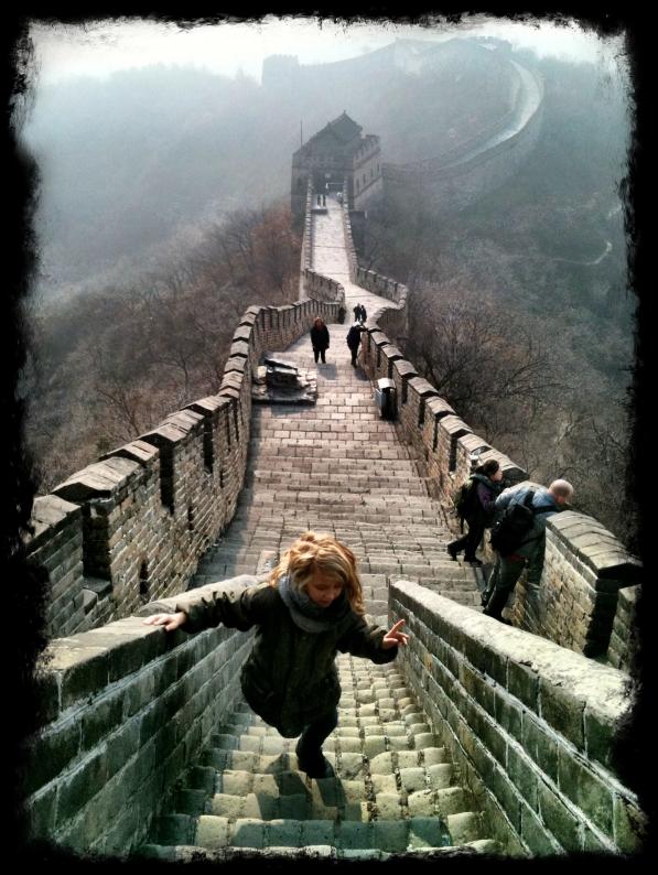 Här är jag på Kinesiska muren