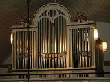 Lillhrads kyrkas orgels fasad:
Fasaden hrr frn 1876 rs E A Setterqvist orgel.