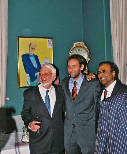 Thomas A. Steitz (till vänster) och Venkatraman Ramakrishnan.