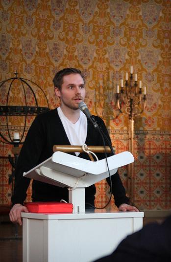 Jörgen Lindström presenterar sitt program i Sundbybergs kyrka
