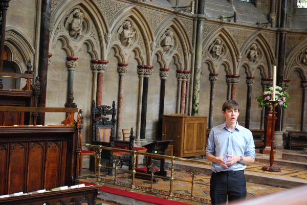 Organ Scholar Edward PictonTubervill berättar öppenhjärtigt om St John’s orgel i Cambridge