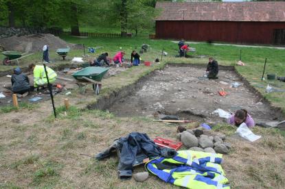 Från utgrävningarna i Gamla Uppsala