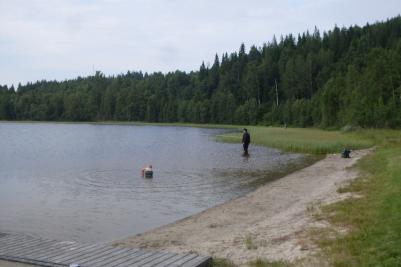 Bilden är från 2011 års mete vid Sör-Almsjön