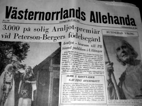I VA från 1959 finns ett långt reportage om Vilhelm-Peterson-Bergers vikingadrama i Ullånger