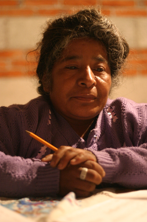 En indiankvinna i byn Azumiatla i provinsen Puebla.