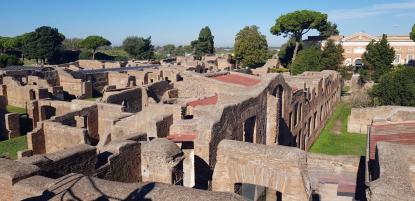 Ruinstaden Ostia utanför Rom