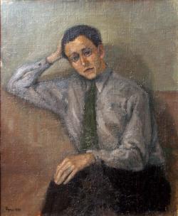 Gustaf Ryno Frieberg. Sjlvportrtt 1944 sknkt till Vasaskolan
