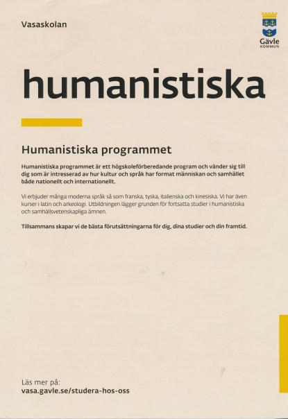 Humnaistiska programmet en ytterst torftig och felaktig text