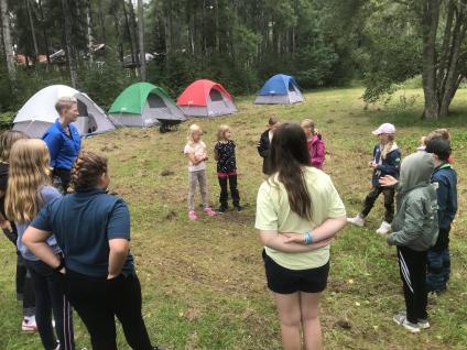 2021 genomförde vi ett kortare läger på hemmaplan. Många nöjda scouter, ledare och föräldrar.