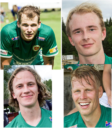 Dagens målgörare:  Anton Svanlind, Albin Larsson, Jonas Ganning och Jesper Berens.